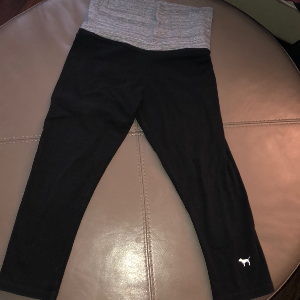 Pink VS crop leggings